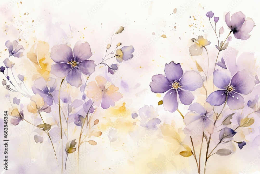 Light and Airy Anemone Watercolor: Soft Floral Artwork for Anniversaries