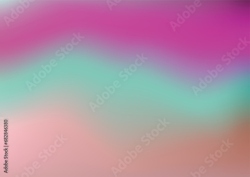 Illustration pink green gradient web background, fluid style