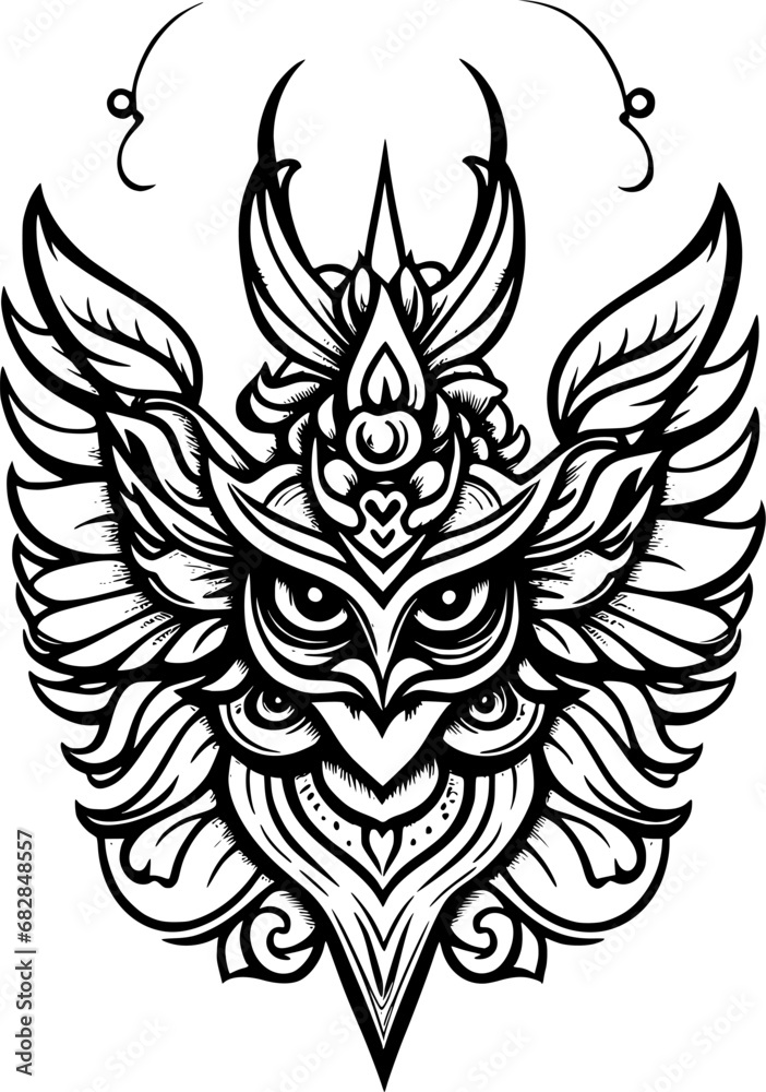 Fototapeta premium garuda monster