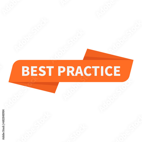 Best Practice In Orange Rectangle Ribbon Shape For Business Promotion Marketing
