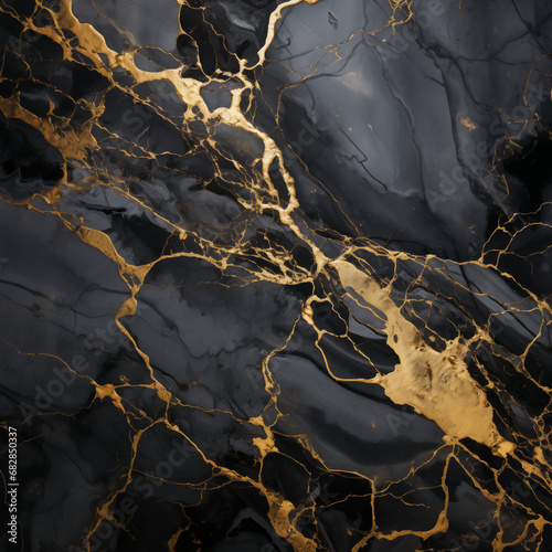 Abstract marble marbled ink painted painting texture luxury background banner. Marble black and gold background