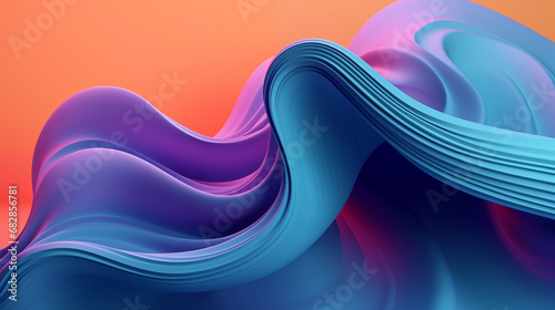 Fototapeta Naklejka Na Ścianę i Meble -  Colorful 3D layers background