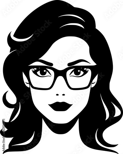Teacher - Black and White Isolated Icon - Vector illustration