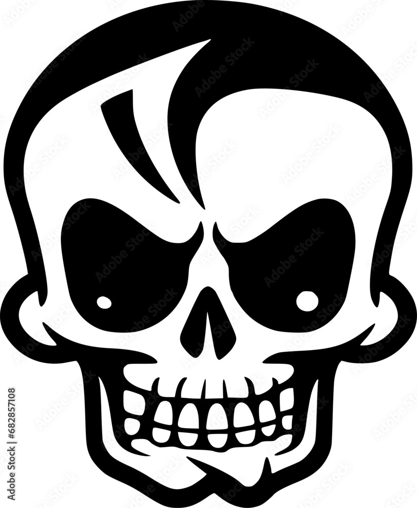 Fototapeta premium Skull - Minimalist and Flat Logo - Vector illustration