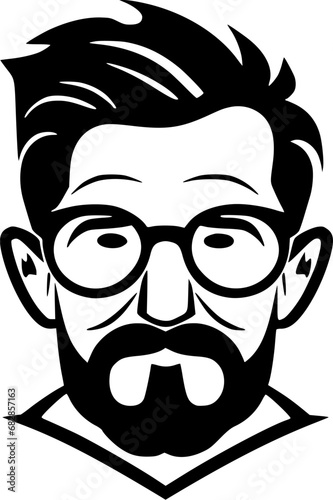 Teacher | Minimalist and Simple Silhouette - Vector illustration