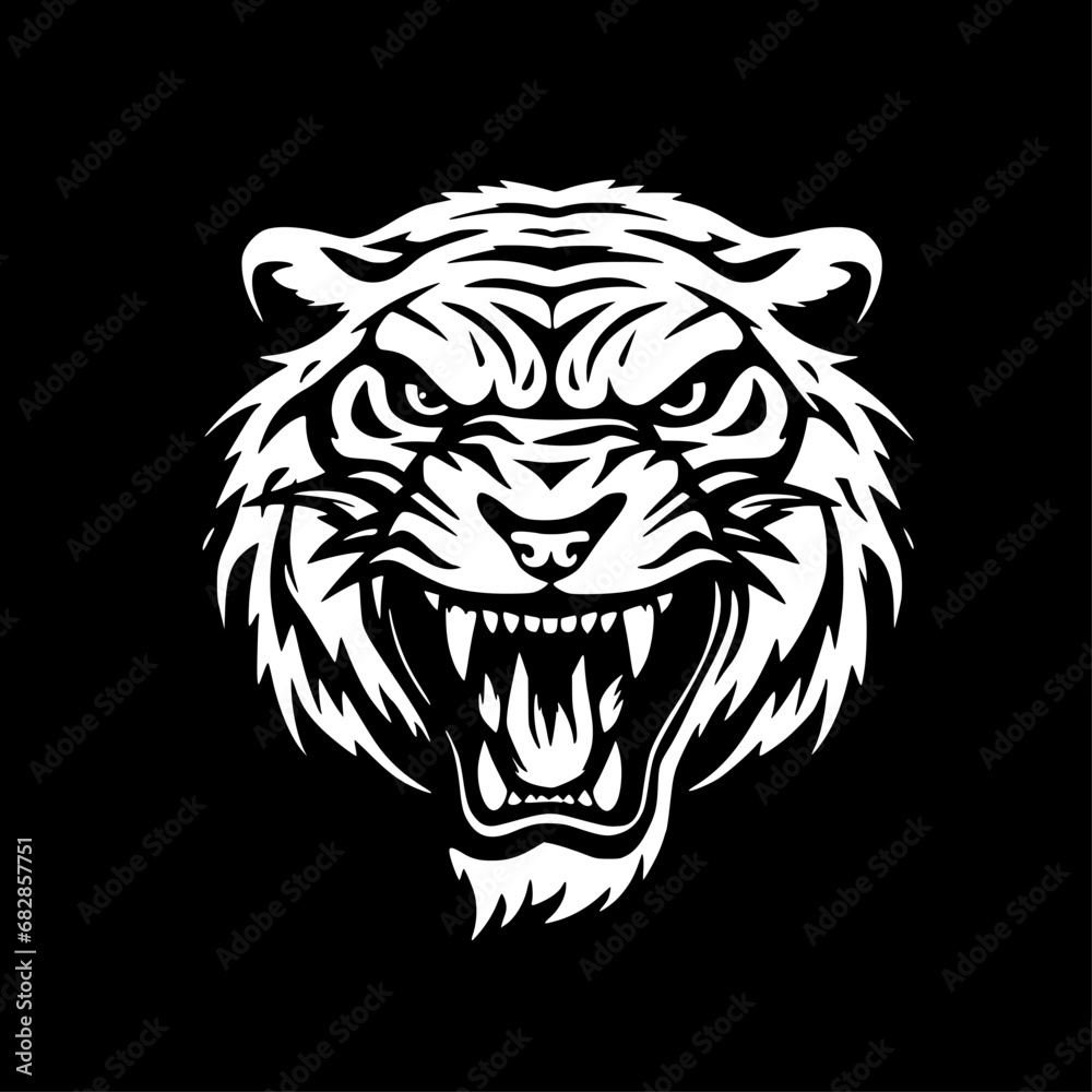 Tiger | Minimalist and Simple Silhouette - Vector illustration Tiger | Minimalist and Simple Silhouette - Vector illustration