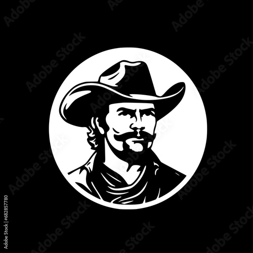 Western | Minimalist and Simple Silhouette - Vector illustration