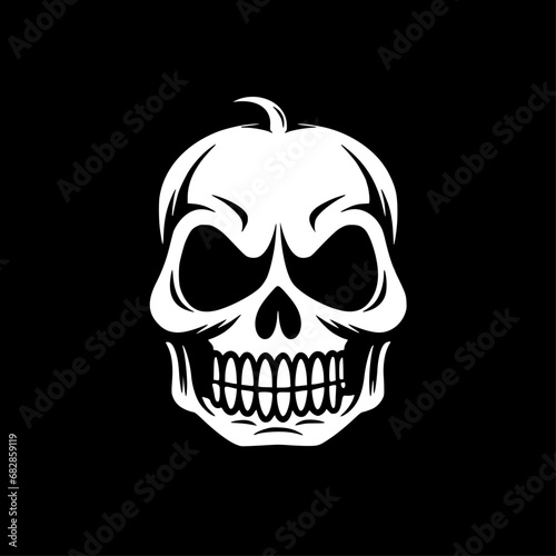 Halloween - Black and White Isolated Icon - Vector illustration photo