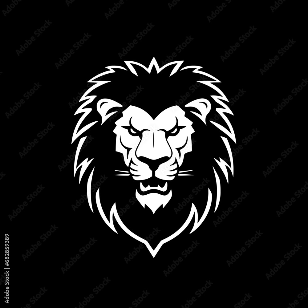 Lion - Minimalist and Flat Logo - Vector illustration Lion - Minimalist and Flat Logo - Vector illustration