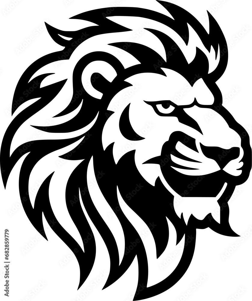 Lion - Minimalist and Flat Logo - Vector illustration Lion - Minimalist and Flat Logo - Vector illustration