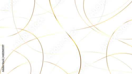 Golden luxury scribble line art background. Chaotic abstract lines abstract geometric pattern background.