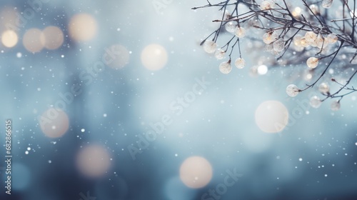 Winter abstract background copy space  © kimly