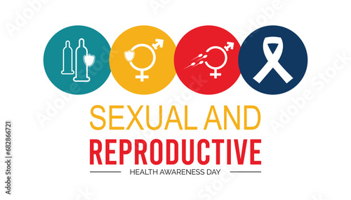 Vector illustration on the theme of Sexual and Reproductive health awareness day  observed each year during February.banner, Holiday, poster, card and background design.