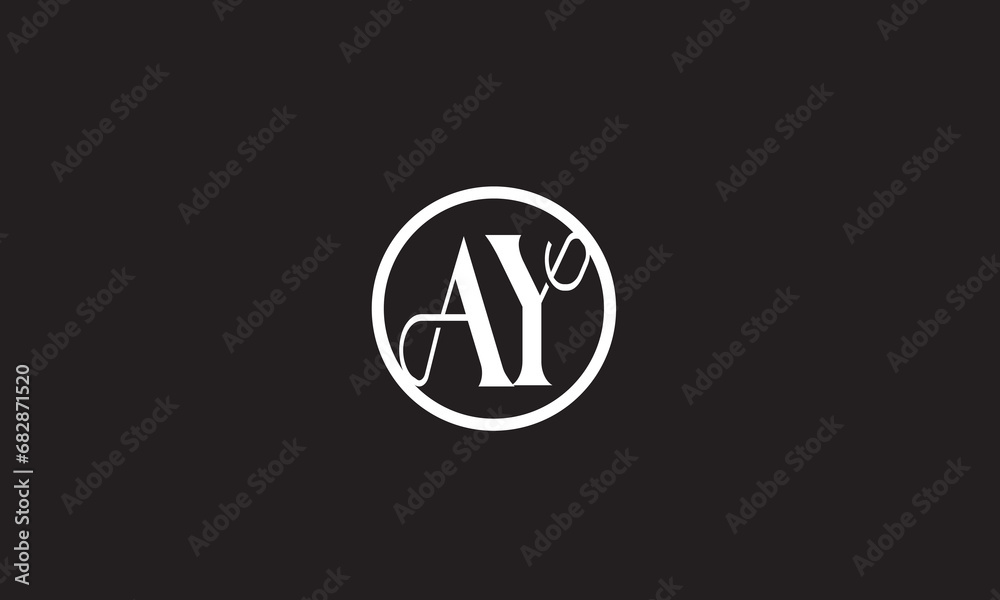 AY YA , A ,Y, Abstract Letters Logo Monogram AY YA , A ,Y, Abstract Letters Logo Monogram