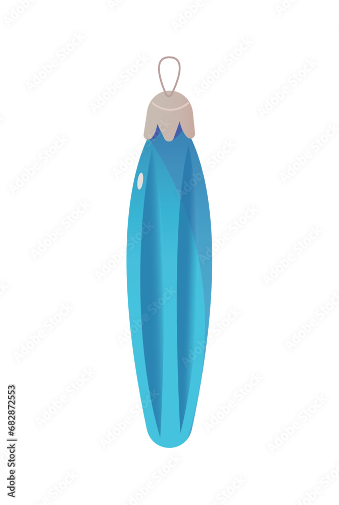 Christmas tree toy in cartoon design. This picturesque green toy feature a colorful style that perfectly enhances its charming and well-shaped design. Vector illustration. Christmas tree toy in cartoon design. This picturesque green toy feature a colorful style that perfectly enhances its charming and well-shaped design. Vector illustration.