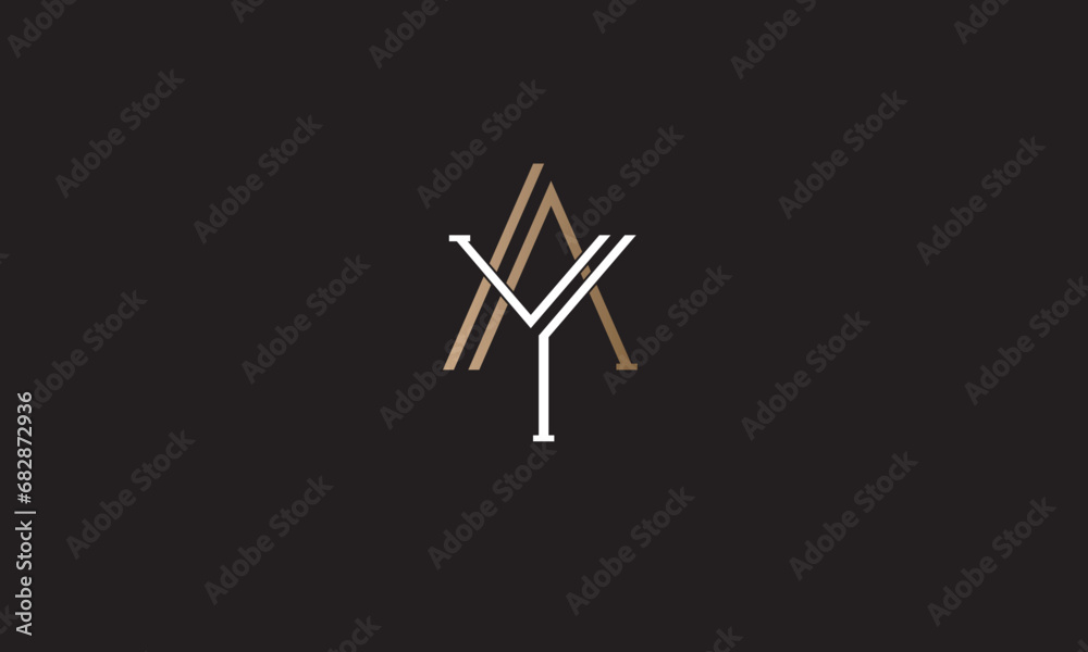 AY YA , A ,Y, Abstract Letters Logo Monogram AY YA , A ,Y, Abstract Letters Logo Monogram