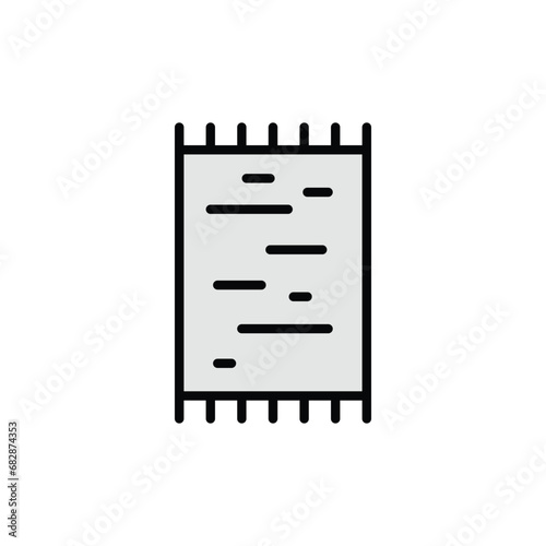 Mat icon design with white background stock illustration