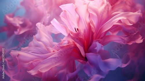 Bright background of pink abstract flowers