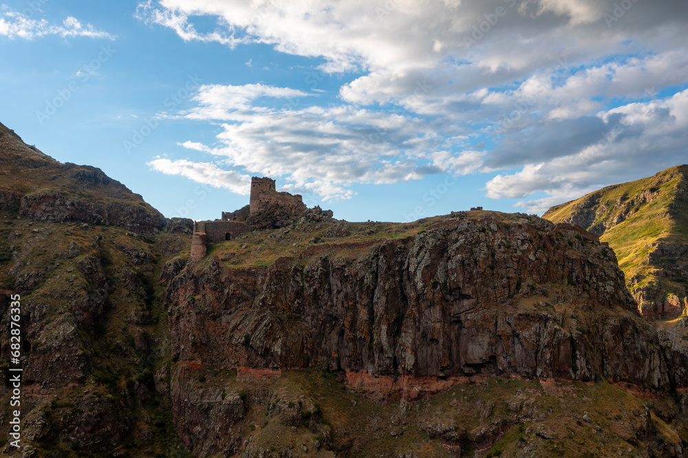 Devil Castle (Seytan Kalesi), also known as Cildiran Castle and Kal-I Devil, escape, demon fortress is also passed, Ardahan nearby Kars, Turkey