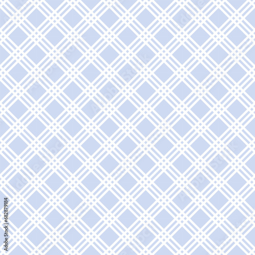 Seamless Geometric Checked Light Blue Pattern.