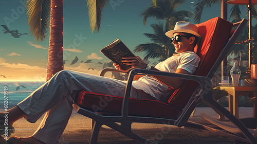 Relaxing holiday moments