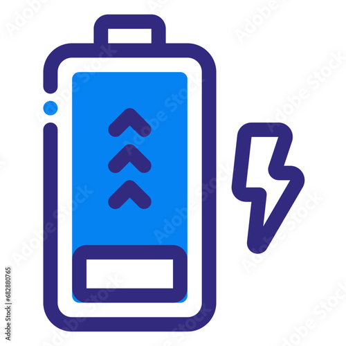 Rechargeable Battery Mixed Icon
