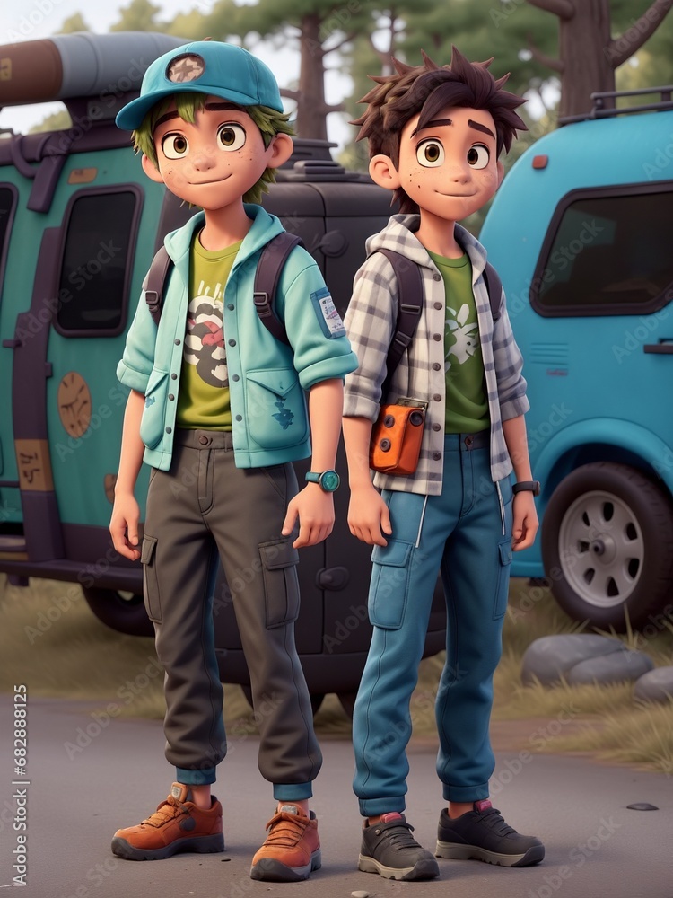 3D Teenage boy character 3D Teenage boy character