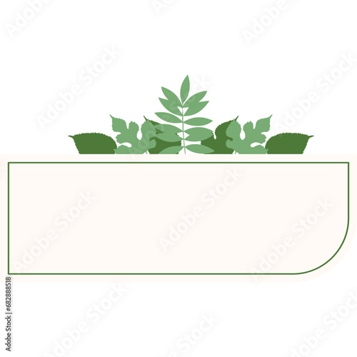 Text box with Leaf