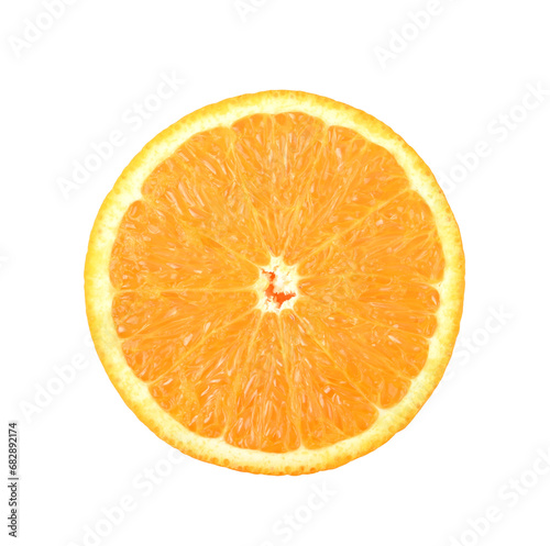 slice of orange fruit on transparent png