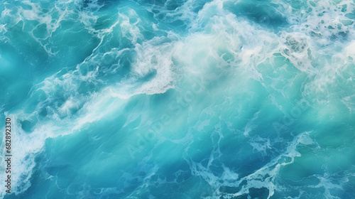 Turquoise Aerial Seascape - Coastal Beauty and Tranquil Waters