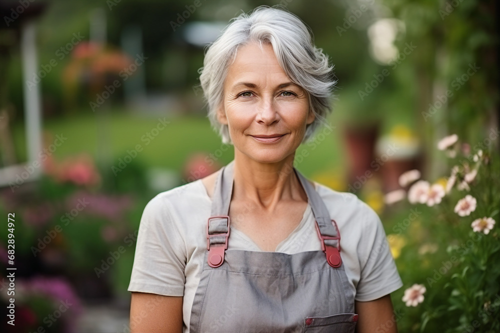 Excited farmer gardener person working in greenhouse Generative AI earth day Excited farmer gardener person working in greenhouse Generative AI earth day