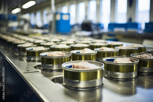 Canned fish production plant