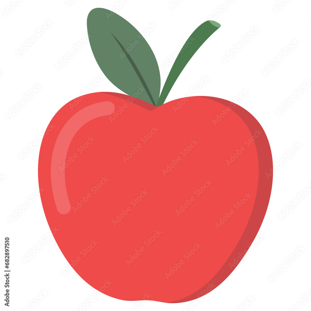 Apple vector illustration isolated on white background. Apple vector illustration isolated on white background.