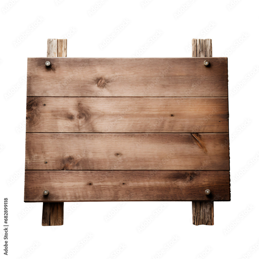 old and rustic wooden sign board stands blank and empty. signage isolated on transparent and white background old and rustic wooden sign board stands blank and empty. signage isolated on transparent and white background