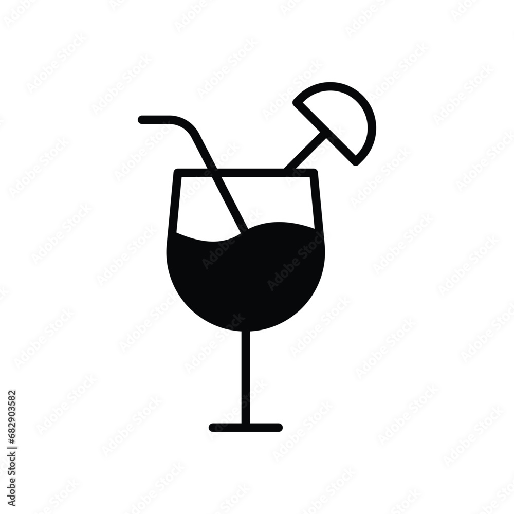 Drinks icon isolate white background vector stock illustration. Drinks icon isolate white background vector stock illustration.