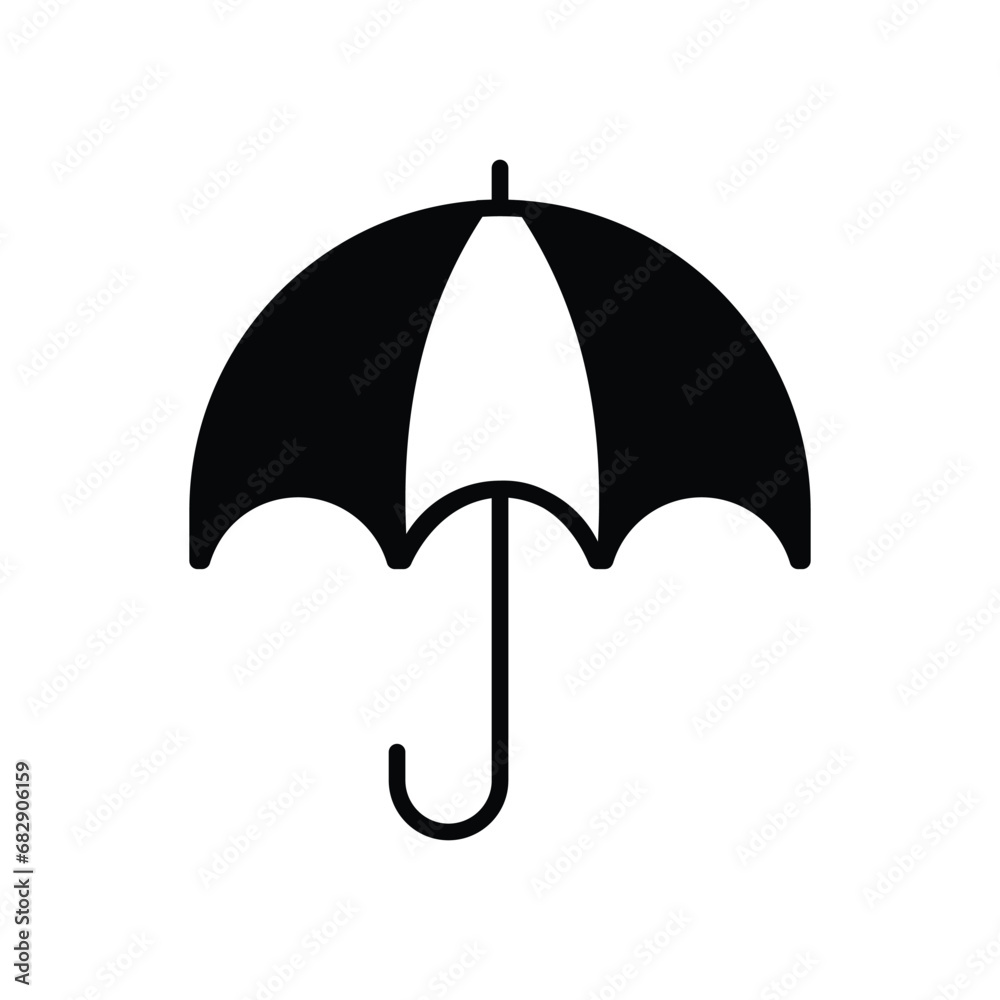 Umbrella icon isolate white background vector stock illustration. Umbrella icon isolate white background vector stock illustration.