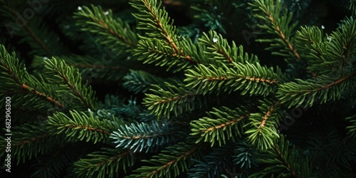 A detailed view of a pine tree with vibrant green needles. Perfect for nature enthusiasts and those seeking a touch of greenery in their designs.