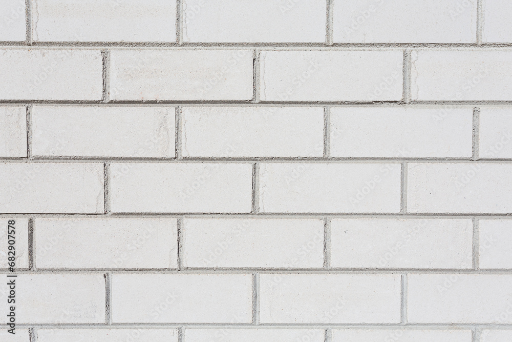 White brick wall. White brick wall.