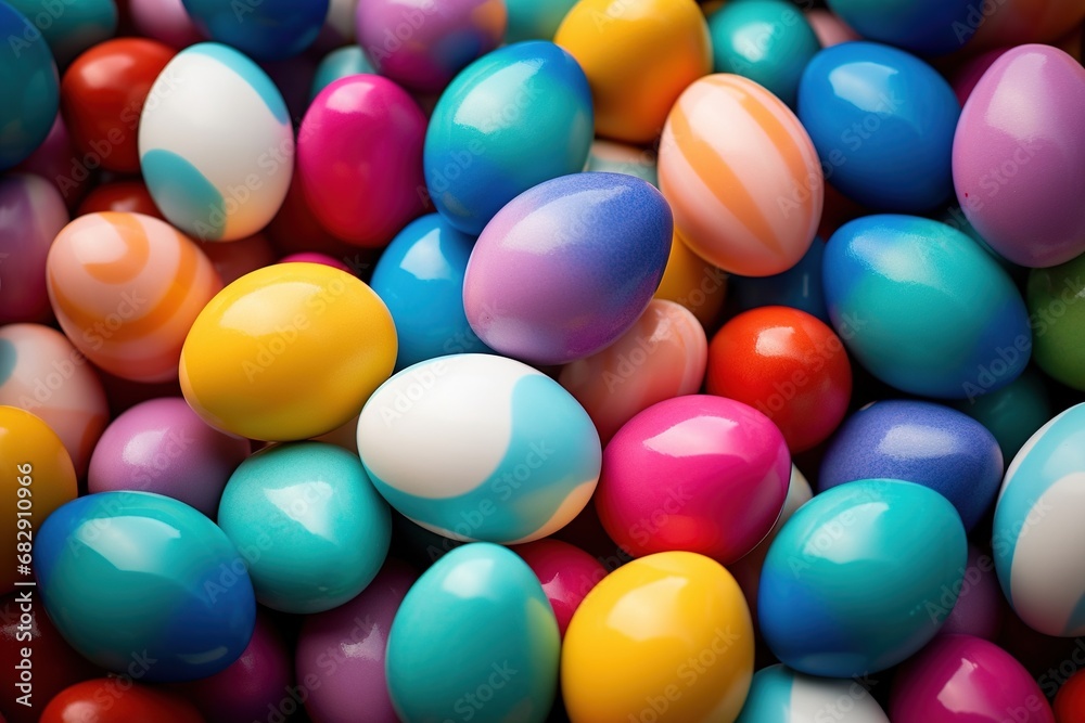 Colorful Easter eggs background