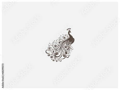 Premium peacock logo design vector, vector and illustration,