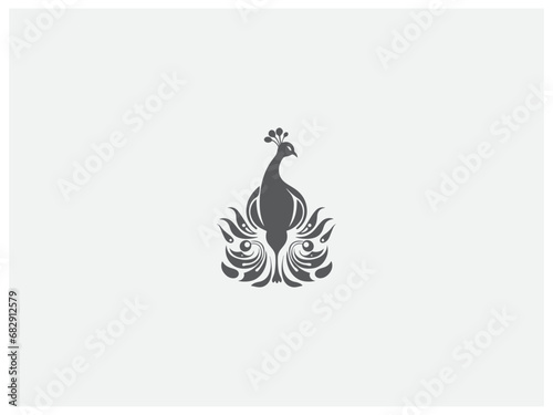 Premium peacock logo design vector, vector and illustration,