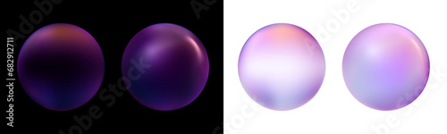Soap air bubbles flow on transparent background