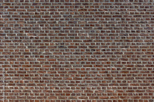 Red brown brick background, Abstract geometric pattern texture, Brick block texture, Outdoor building wall, Can be used as background for display or montage products.