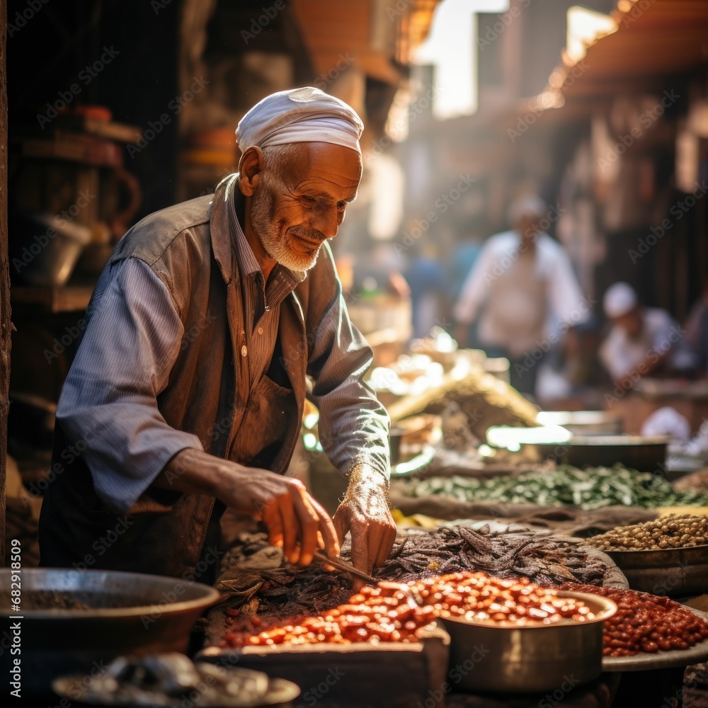 Photography that captures the essence of adventure, showcasing Morocco's bustling markets, candid portraits and action-packed scenes, travel photography