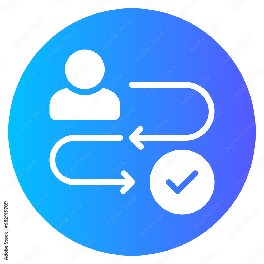 customer behavior gradient icon customer behavior gradient icon