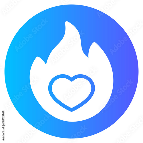 love gradient icon