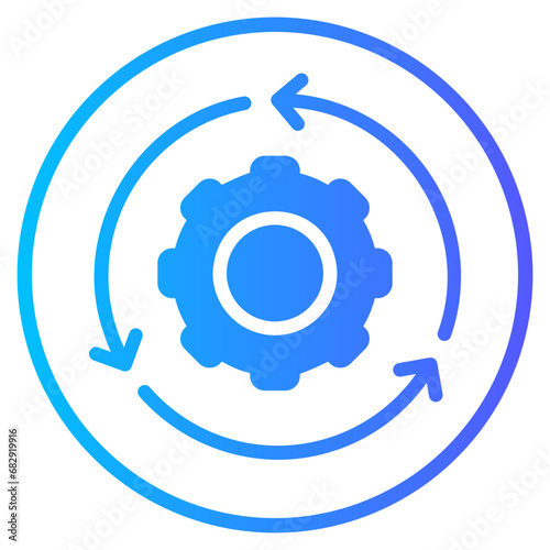 integration gradient icon