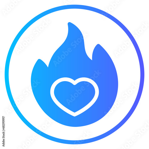 love gradient icon