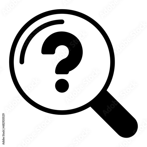 curiosity glyph icon