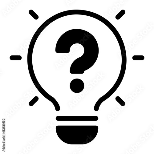 curiosity glyph icon